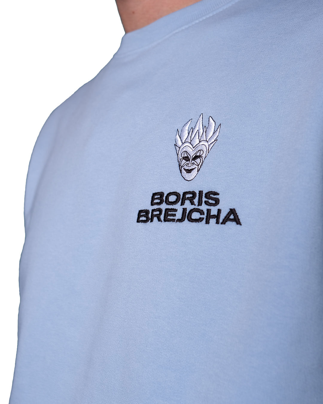 Boris Brejcha - Mini Logo Sweatshirt sky blue (Stitched Logo)