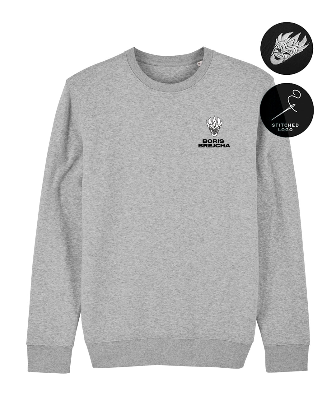 Boris Brejcha - Mini Logo Sweatshirt heather gray (Stitched Logo)