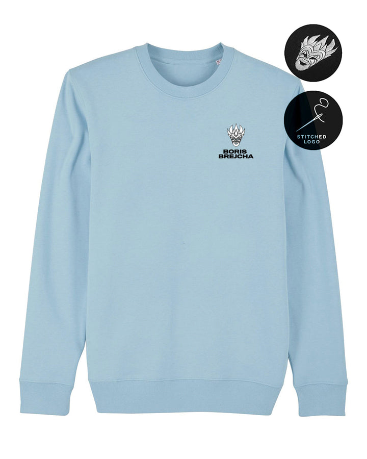 Boris Brejcha - Mini Logo Sweatshirt sky blue (Stitched Logo)