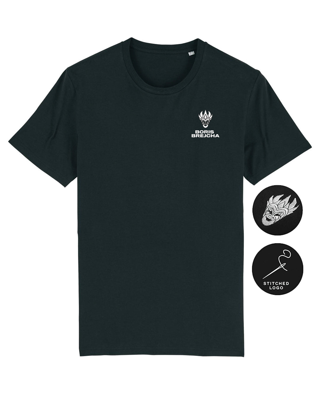 Boris Brejcha - Mini Logo T-Shirt black (Stitched Logo)