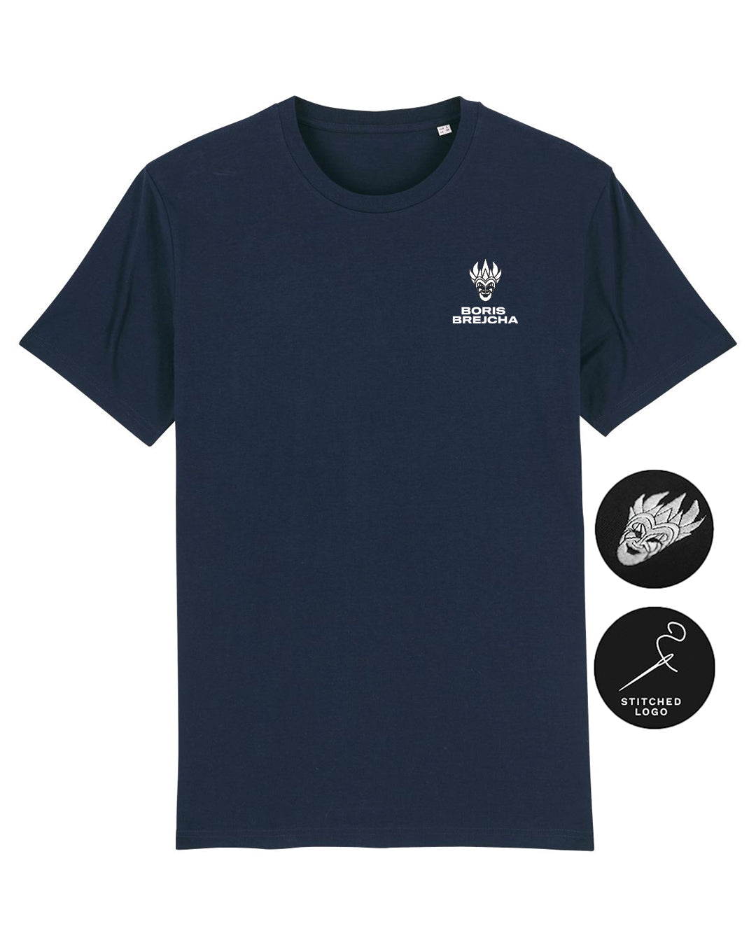 Boris Brejcha - Mini Logo T-Shirt french navi (Stitched Logo)