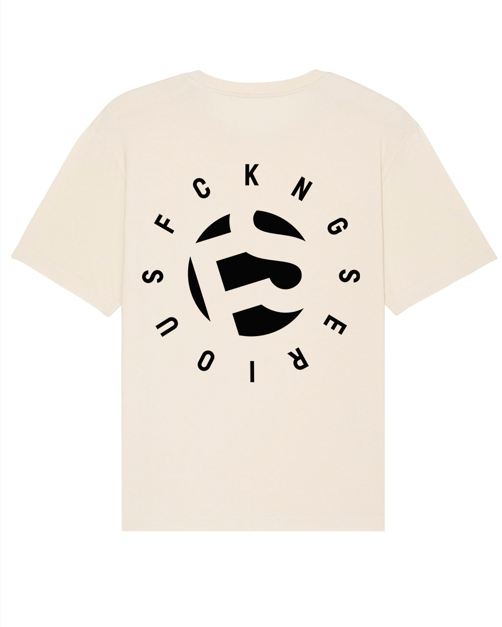 Fckng Serious - Logo Oversized Backprint T-Shirt (off white)