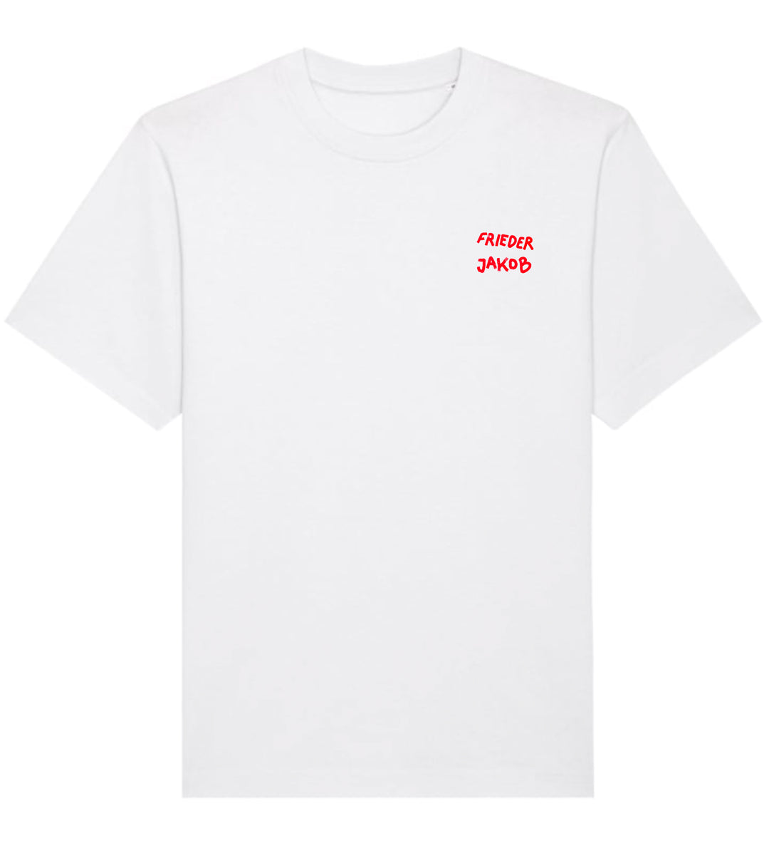 Frieder & Jakob - Logo Backprint T-Shirt (white-red)