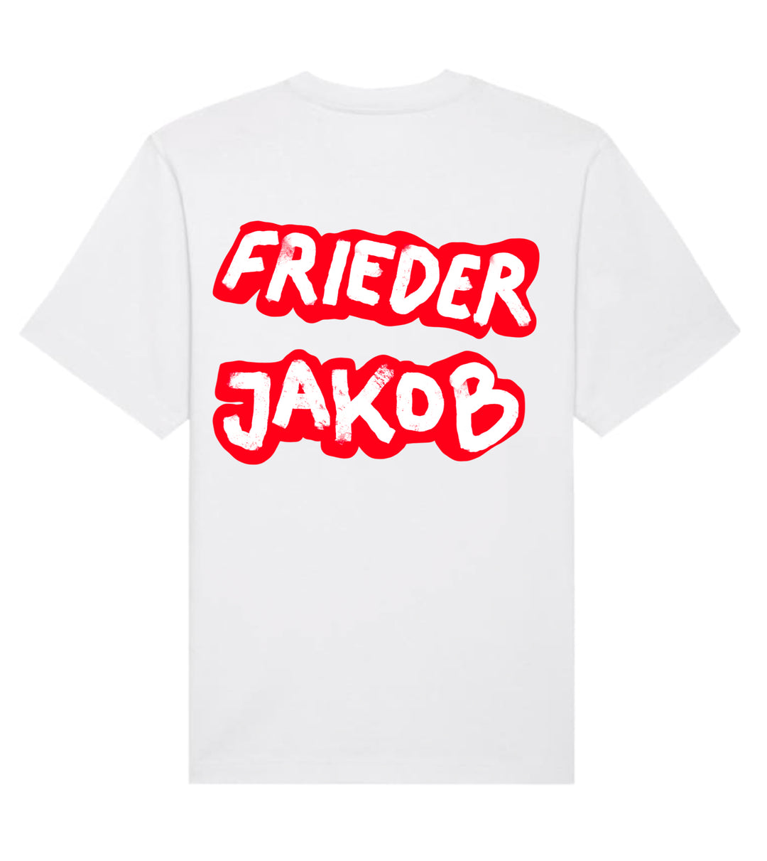 Frieder & Jakob - Logo Backprint T-Shirt (white-red)