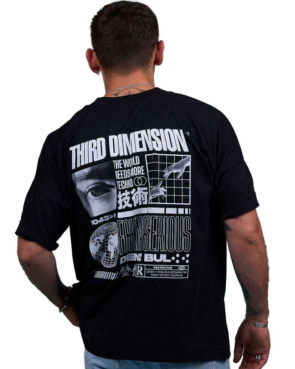 Deniz Bul - Third Dimension Oversized T-Shirt (black)