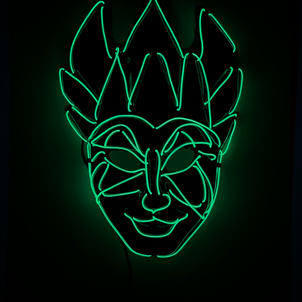 Boris Brejcha - LED Joker Mask (green) – FCKNG FASHION
