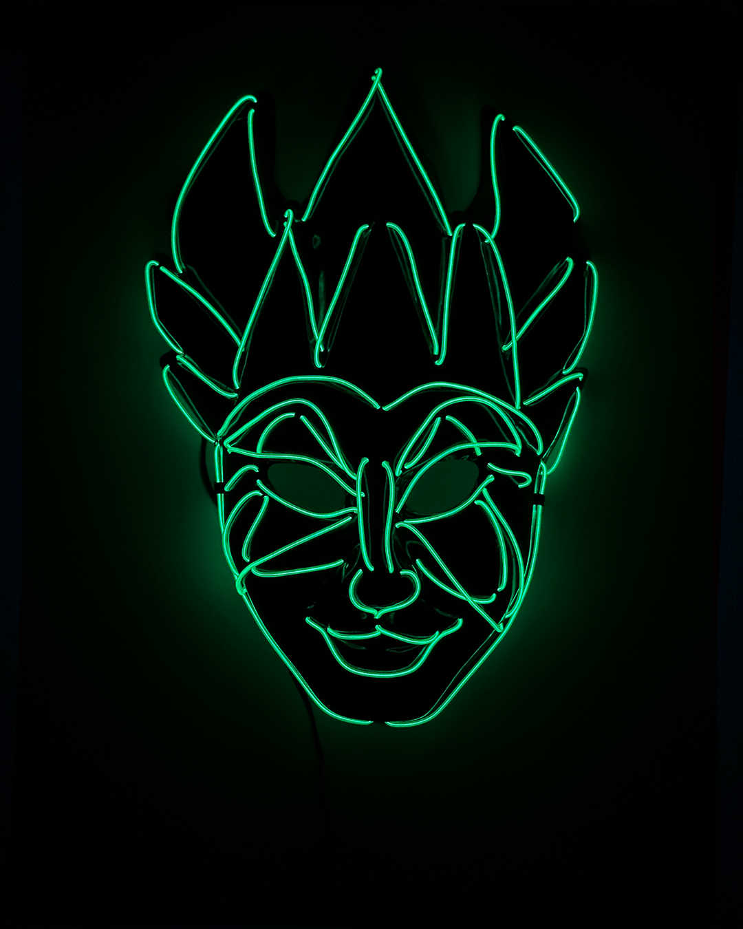 Boris Brejcha - LED Joker Mask (green)