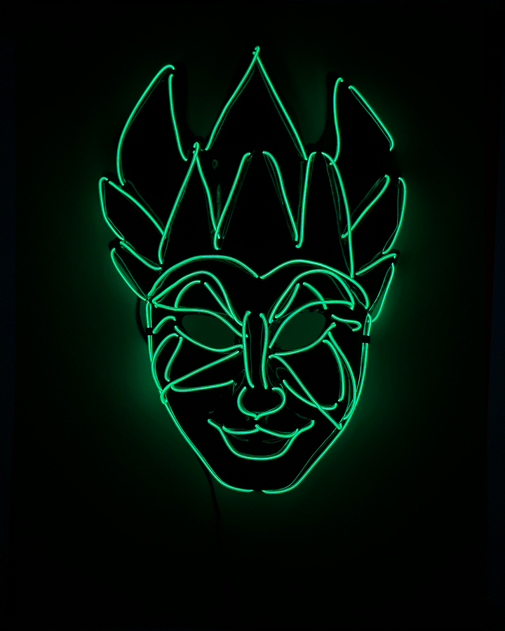 Boris Brejcha - LED Joker Mask (green)