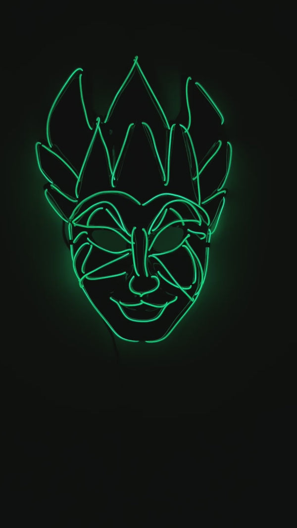 Boris Brejcha - LED Joker Mask (green)