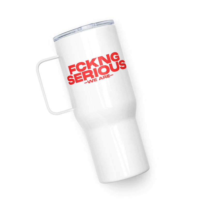 Fckng-Serious - Logo Travel Mug