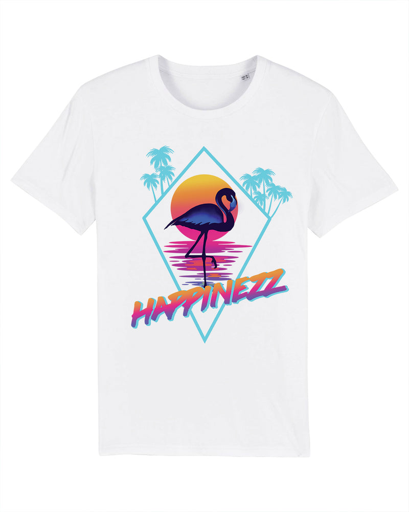 Boris Brejcha T-Shirt - Happinezz Flamingo - white - front